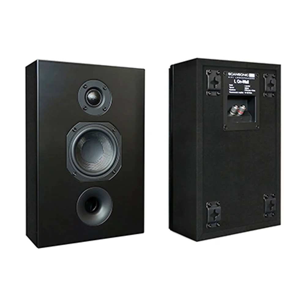 Scansonic HD 2-Pieces L Series On-Wall Home Speakers 120W (Black) - Image 5