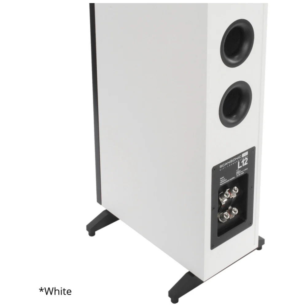 Scansonic HD 2-Pieces L12 Series Floorstanding Home Speakers 180W (Walnut) - Image 9