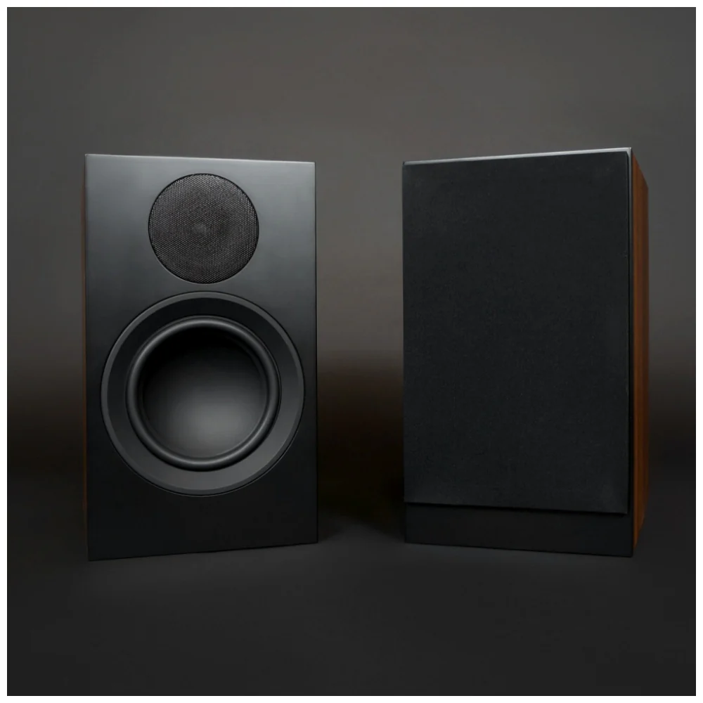 Scansonic HD 2-Pieces L7 Series Bookshelf Home Speakers 150W (Walnut) - Image 7