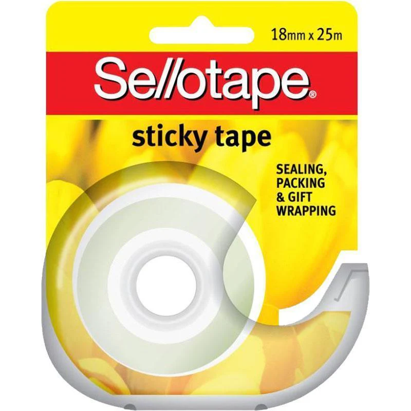 Sellotape Sticky Tape Dispenser 18mmx25m Pack 8 - Image 2