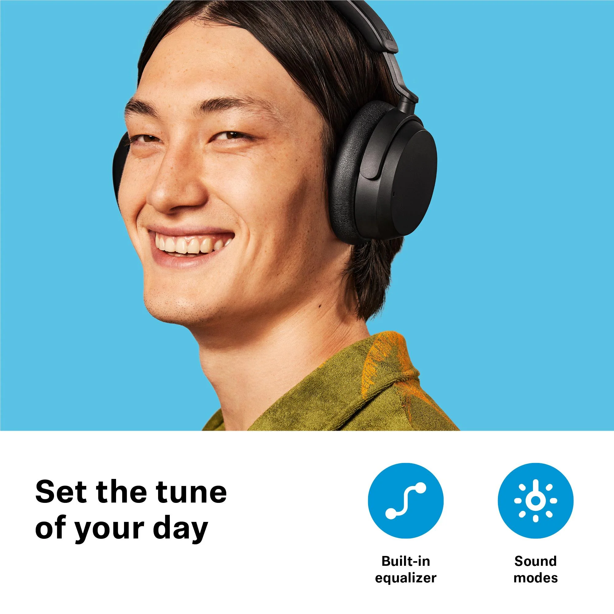 Sennheiser ACCENTUM Wireless Noise Cancelling Over-Ear Headphones (Blue - Special Edition) - Image 10