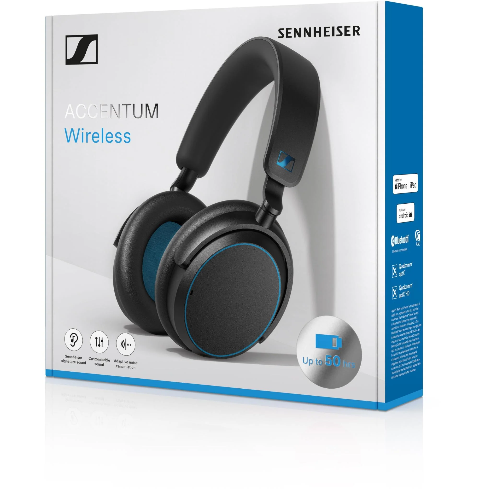Sennheiser ACCENTUM Wireless Noise Cancelling Over-Ear Headphones (Blue - Special Edition) - Image 11