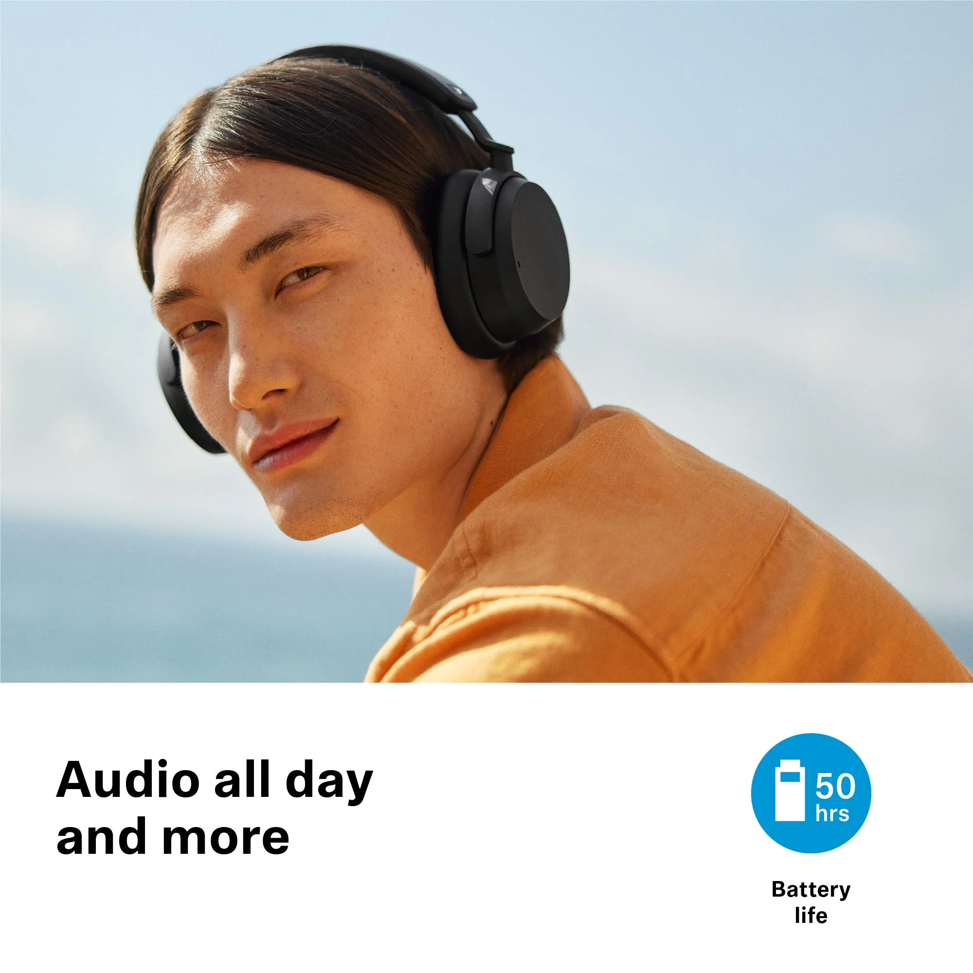 Sennheiser ACCENTUM Wireless Noise Cancelling Over-Ear Headphones (Blue - Special Edition) - Image 6