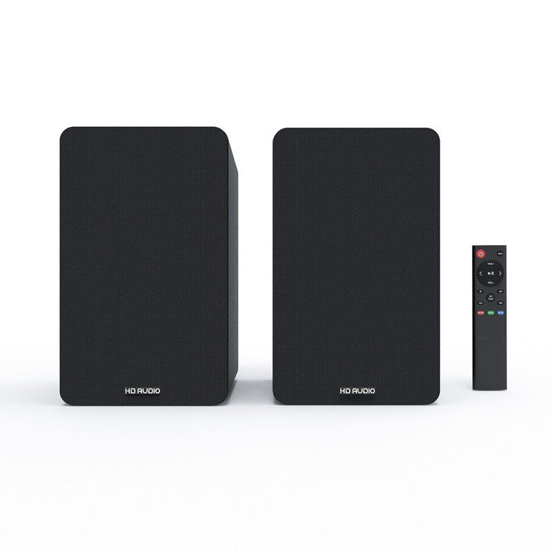 Silcron SLR05 Wireless Active Bookshelf Speakers Set with HDMI ARC - Black - Image 5