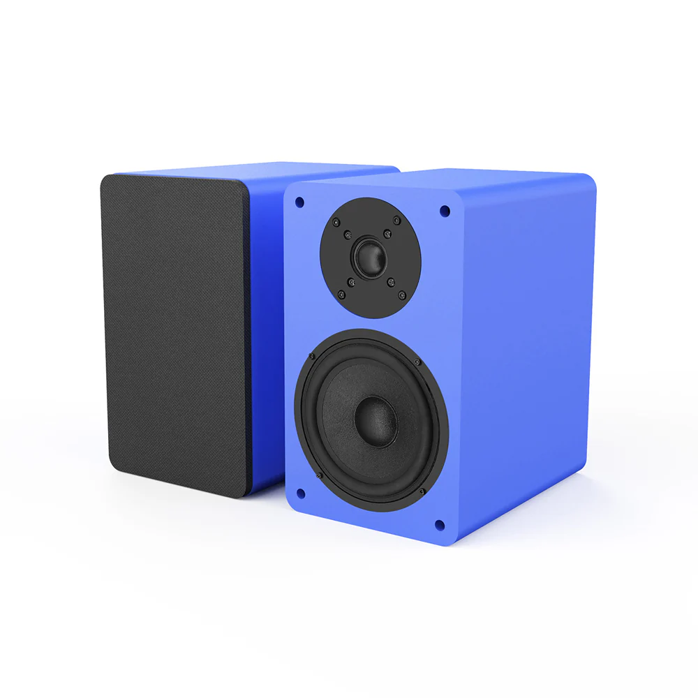 Silcron SLR05 Wireless Active Bookshelf Speakers Set with HDMI ARC - Blue - Image 2