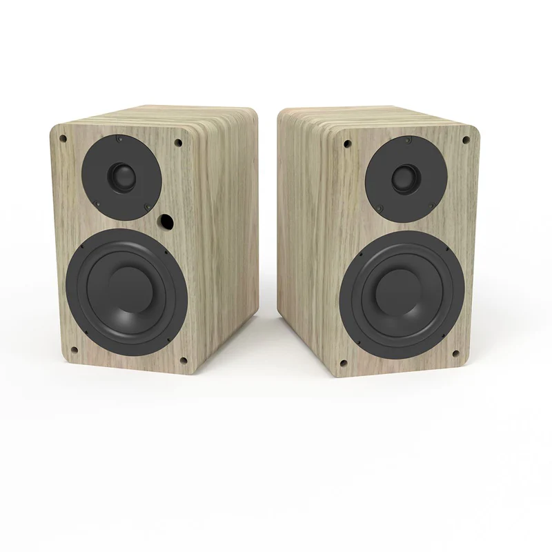 Silcron SLR05 Wireless Active Bookshelf Speakers Set with HDMI ARC - Wood - Image 6