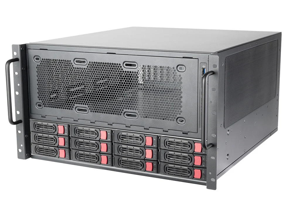 SilverStone 6U 12-Bay Rackmount Chassis (SST-RM61-312) - Image 2