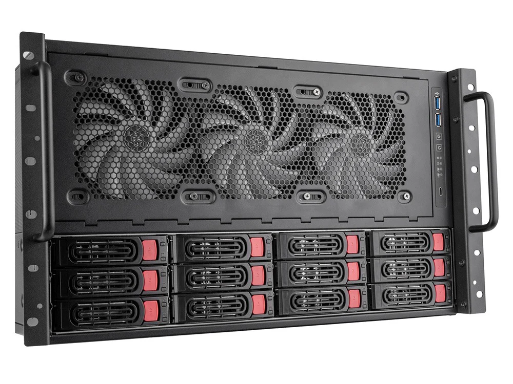 SilverStone 6U 12-Bay Rackmount Chassis (SST-RM61-312) - Image 7