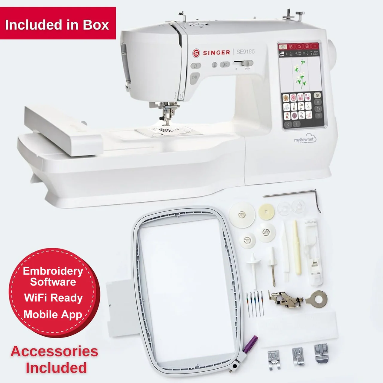 SINGER SE9185 Sewing and Embroidery Machine with WIFI colour touchscreen - Image 3