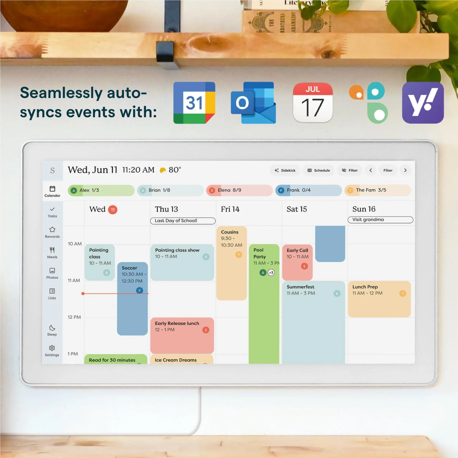 Skylight Calendar Max 27" (White) - Image 3