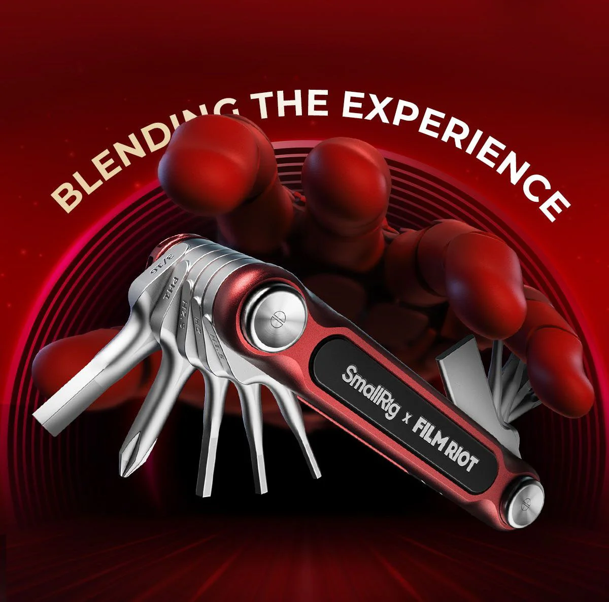 SmallRig 7-in-1 Folding Wrench (Red) - Image 10