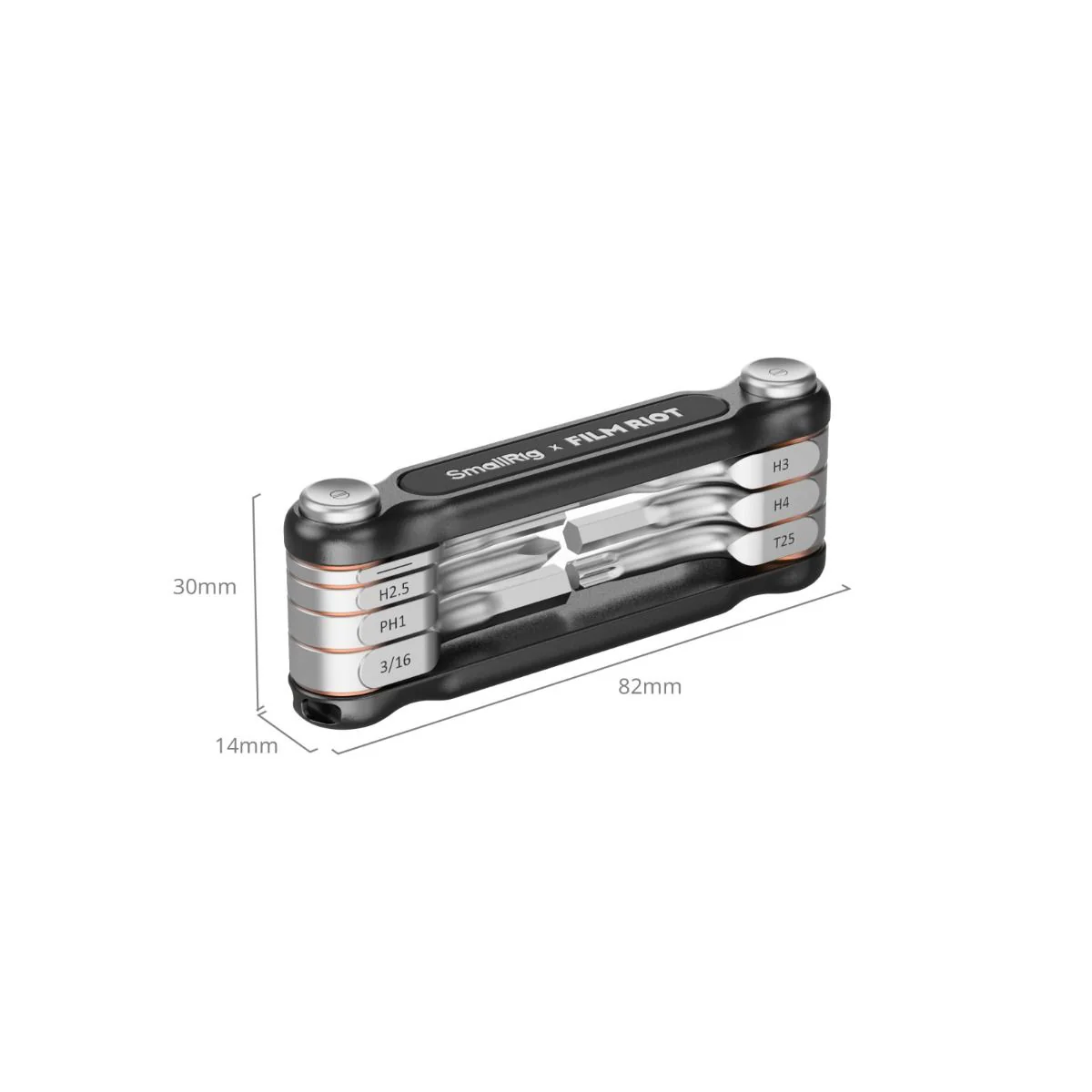 SmallRig 7-in-1 Folding Wrench (Red) - Image 3