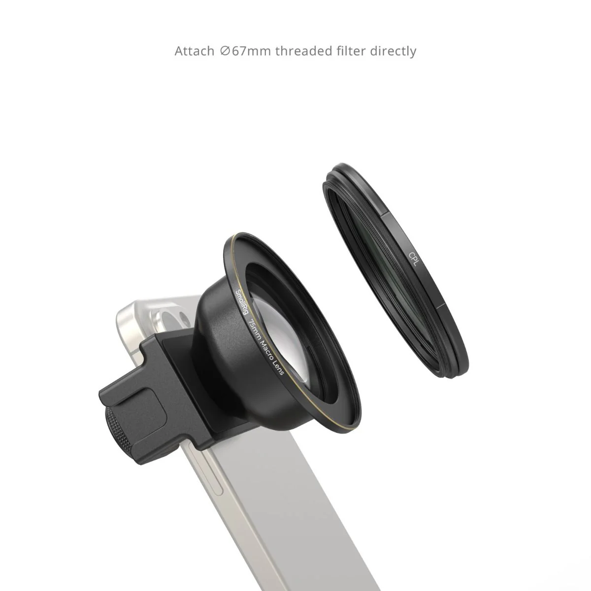 SmallRig 75mm Macro Lens for Mobile Phone (T-mount) 4588 - Image 4