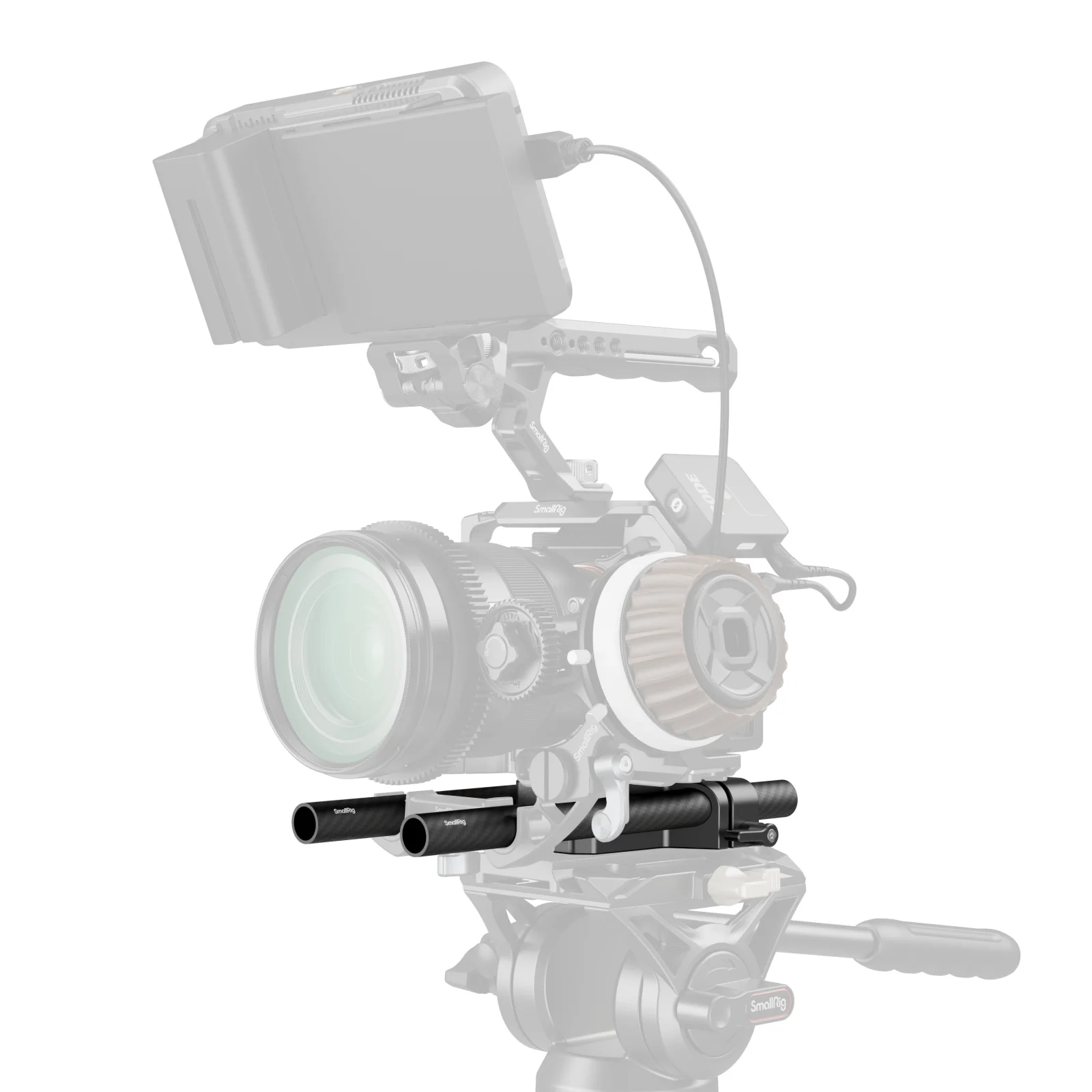 SmallRig Bottom Mount Plate with Dual 15mm Rod Clamp 5609 - Image 6