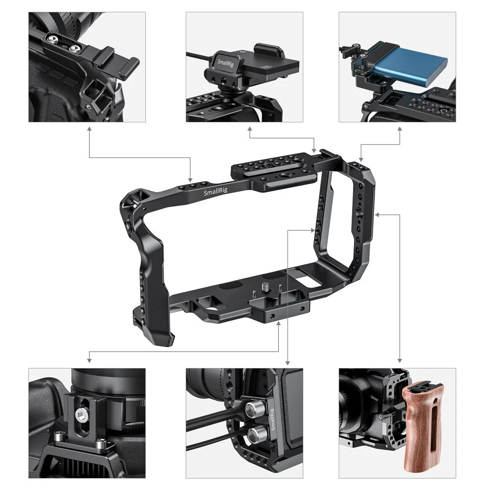 SmallRig Cage for Blackmagic Design Pocket Cinema Camera 4K & 6K 2203B - Image 6