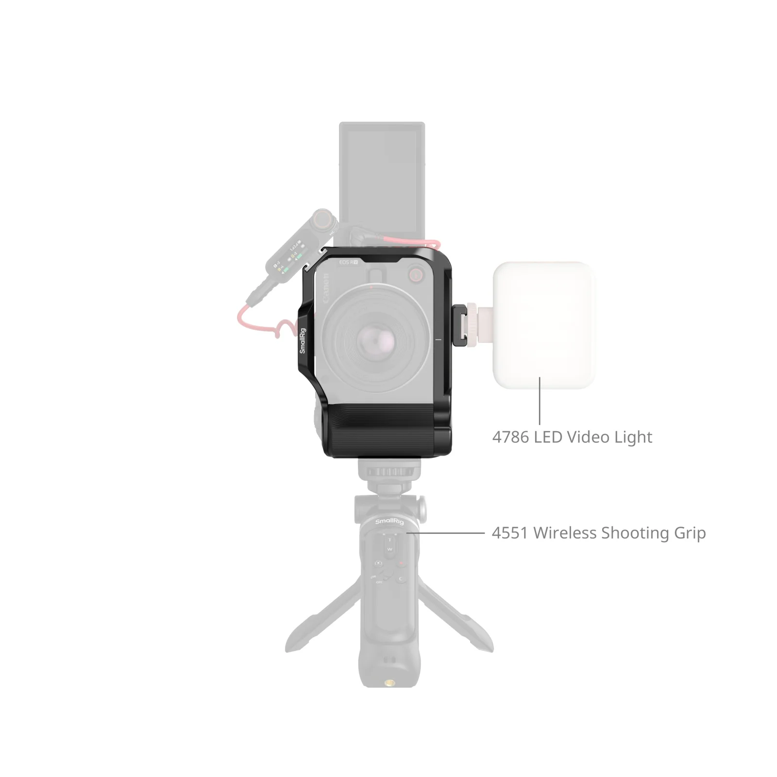 SmallRig Cage for Canon EOS R50 V (Black) 5427 - Image 6