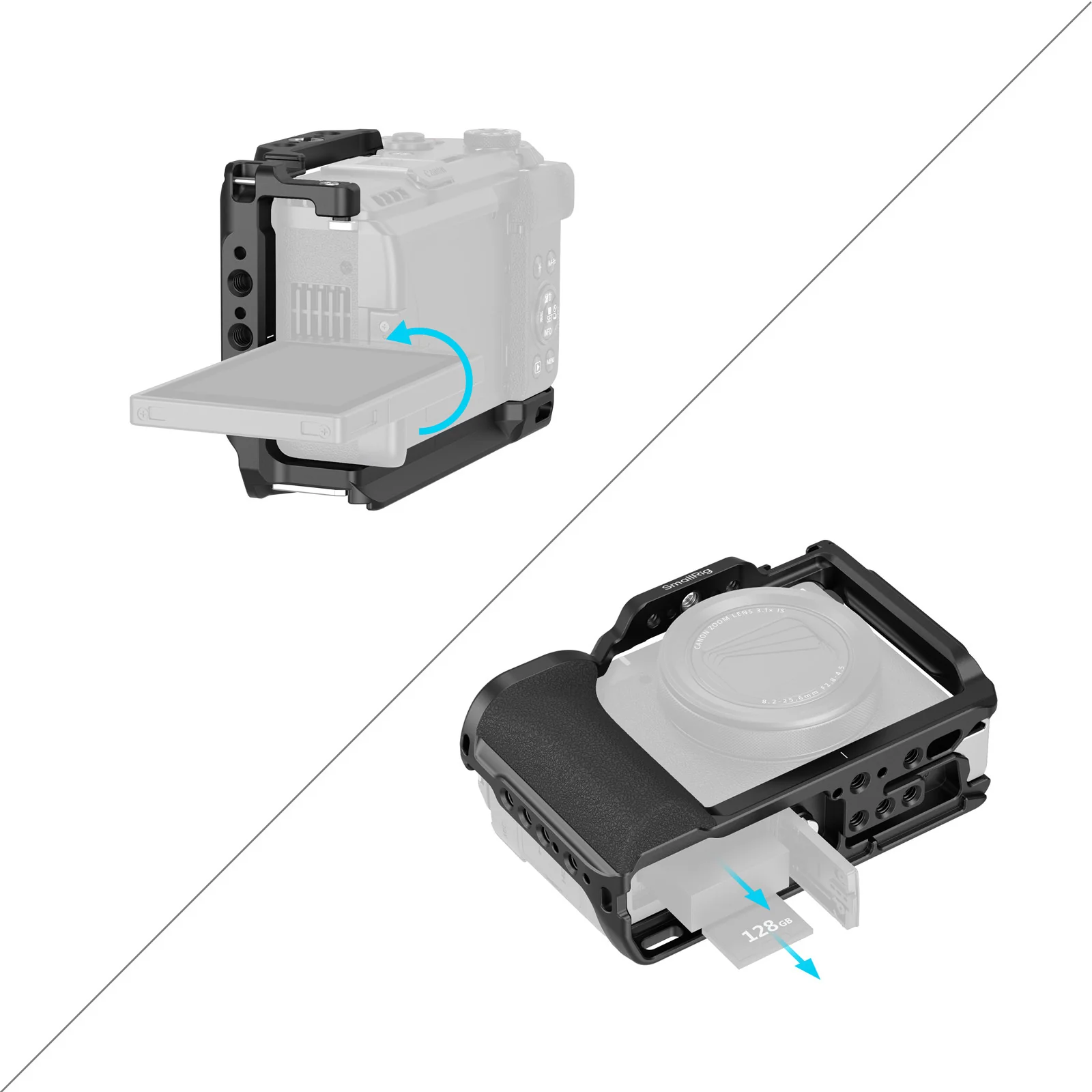 SmallRig Cage for Canon PowerShot V1 (Black) 5807 - Image 4