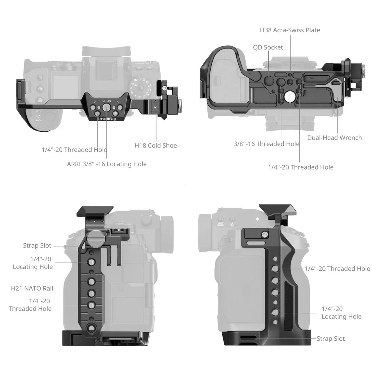 SmallRig Cage for FUJIFILM X-H2 / X-H2S 3934B - Image 4