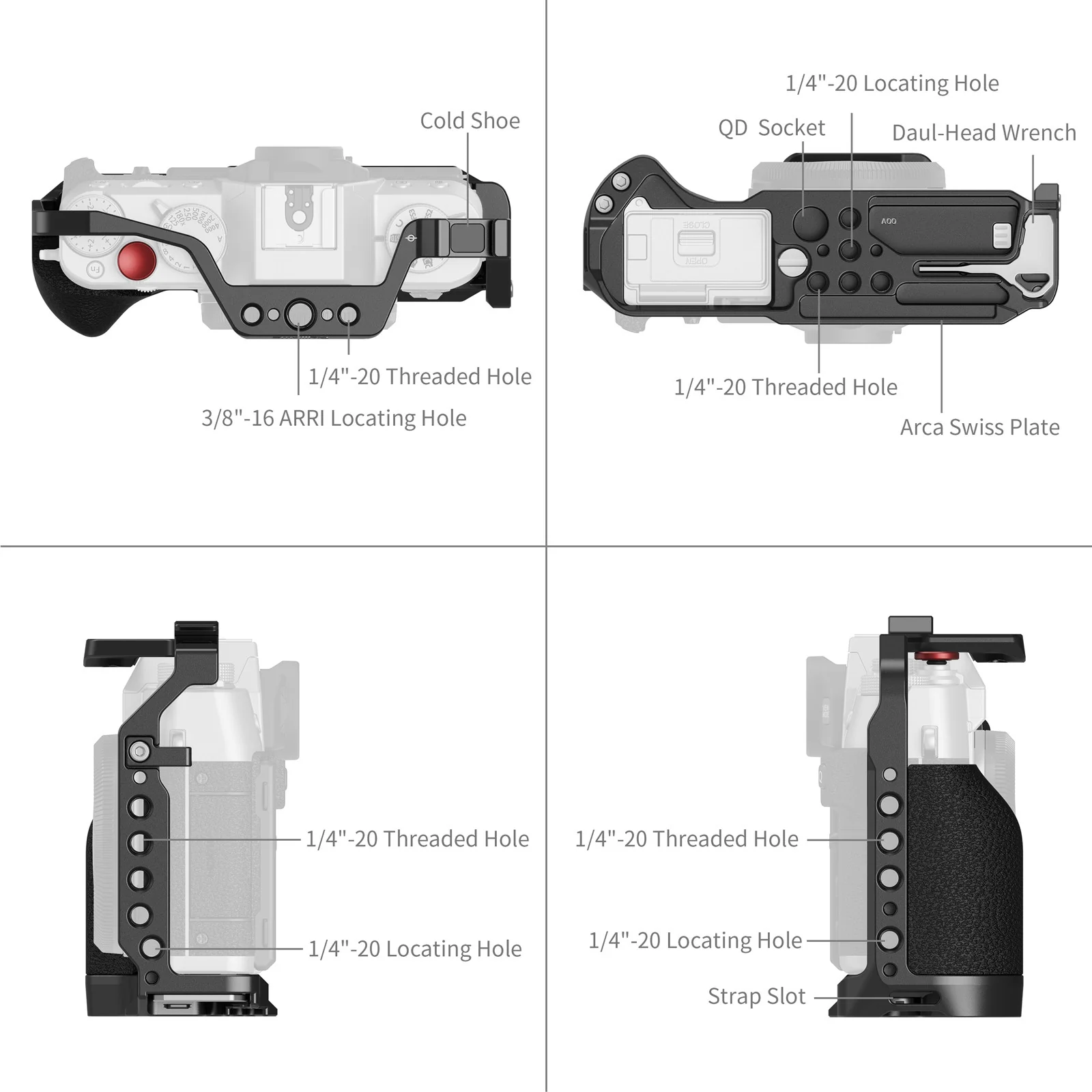 SmallRig Cage for FUJIFILM X-T30 / X-T30 II / X-T30 III 5662 - Image 4