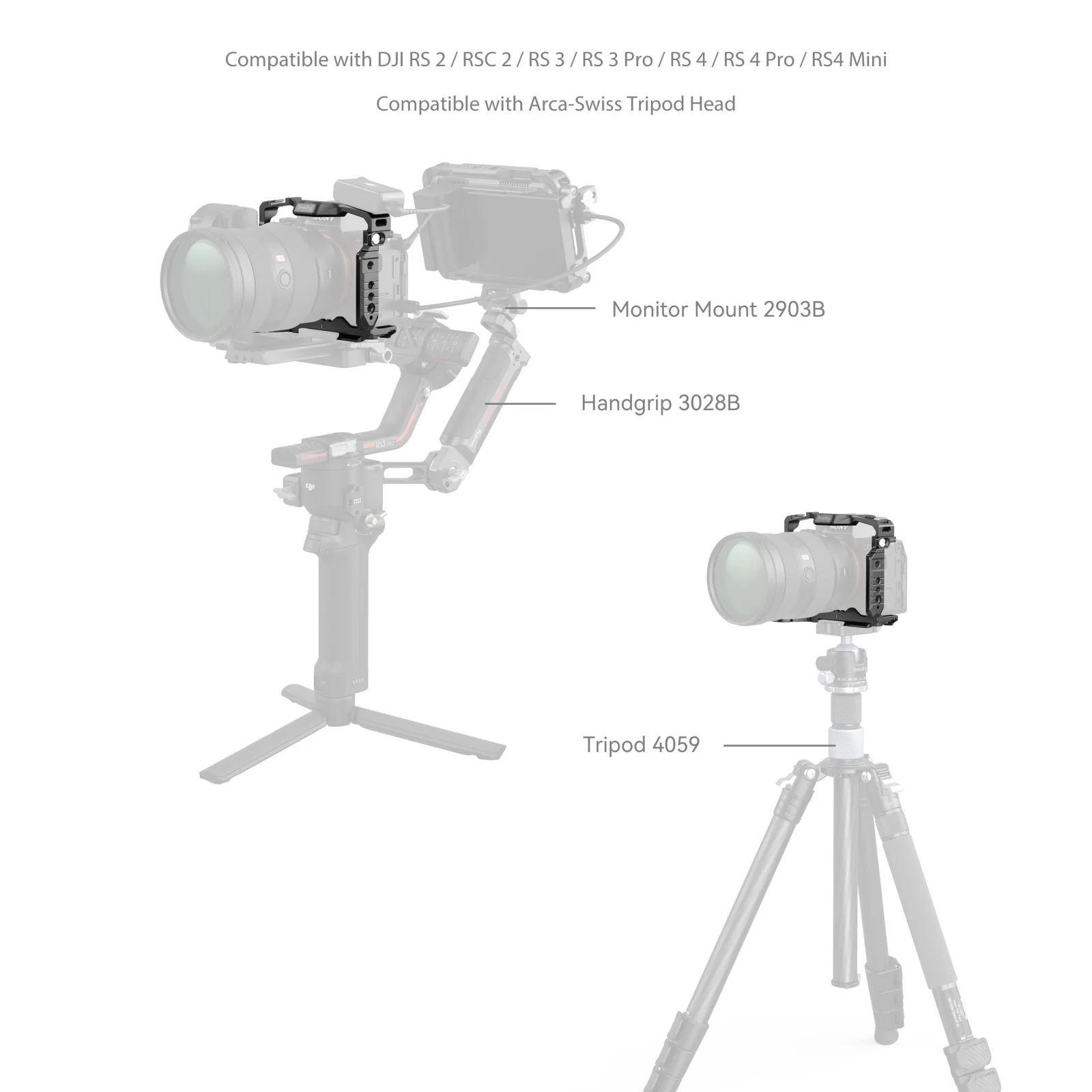 SmallRig Cage with Airtag Slot for Sony Alpha 7R V / 7 IV / 7S III / 1 / 7R IV 5583 - Image 7
