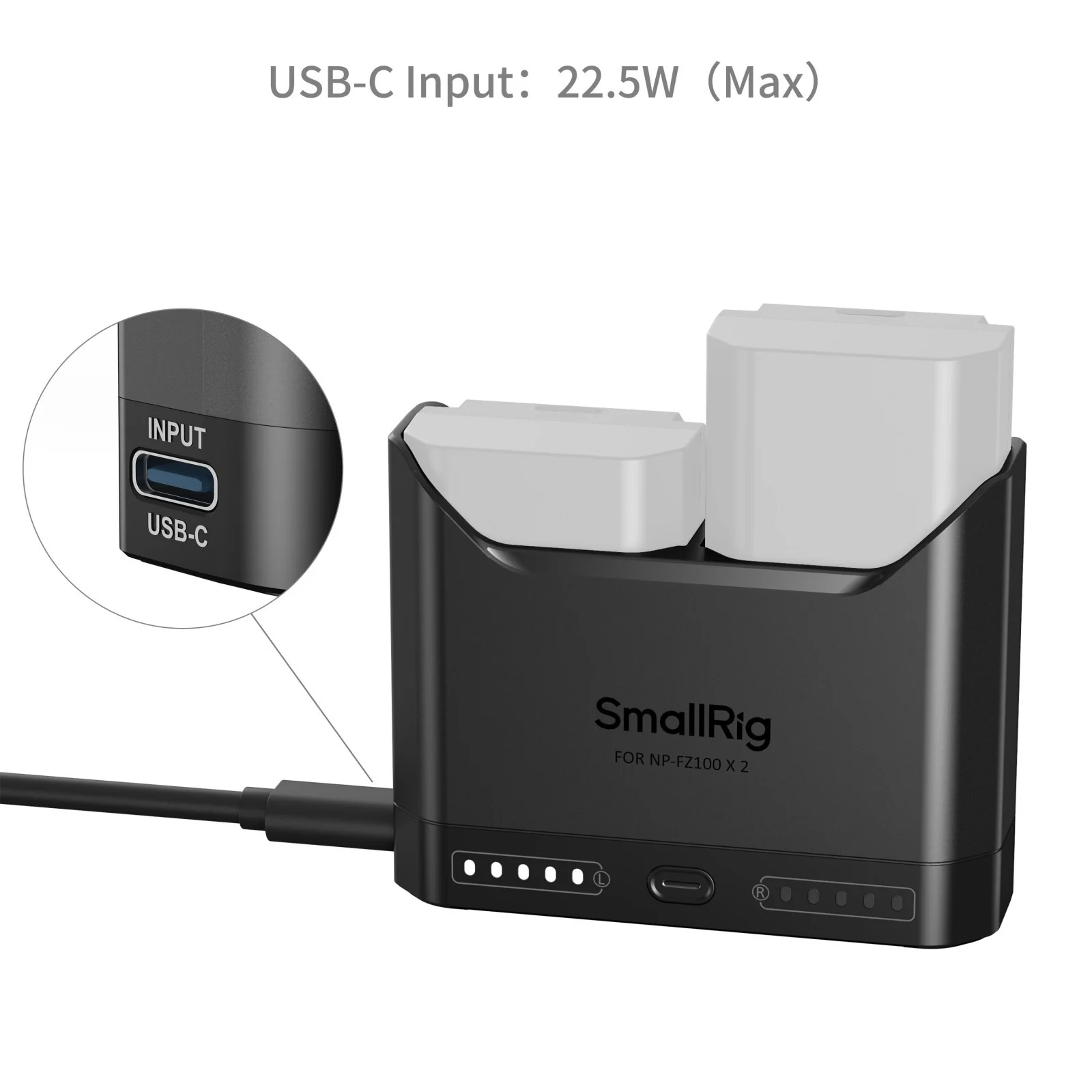 SmallRig Camera Battery Charger for NP-FZ100 5489 - Image 3