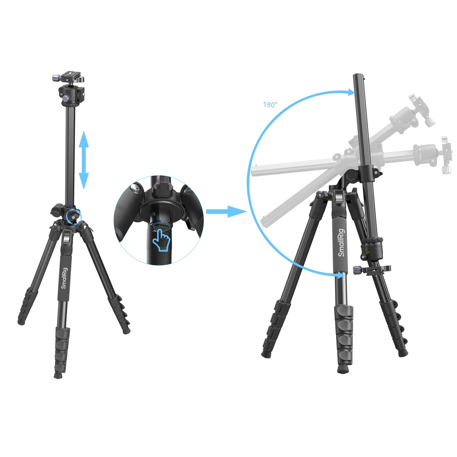 SmallRig CT25 Professional Overhead Camera Tripod 5290 - Image 3