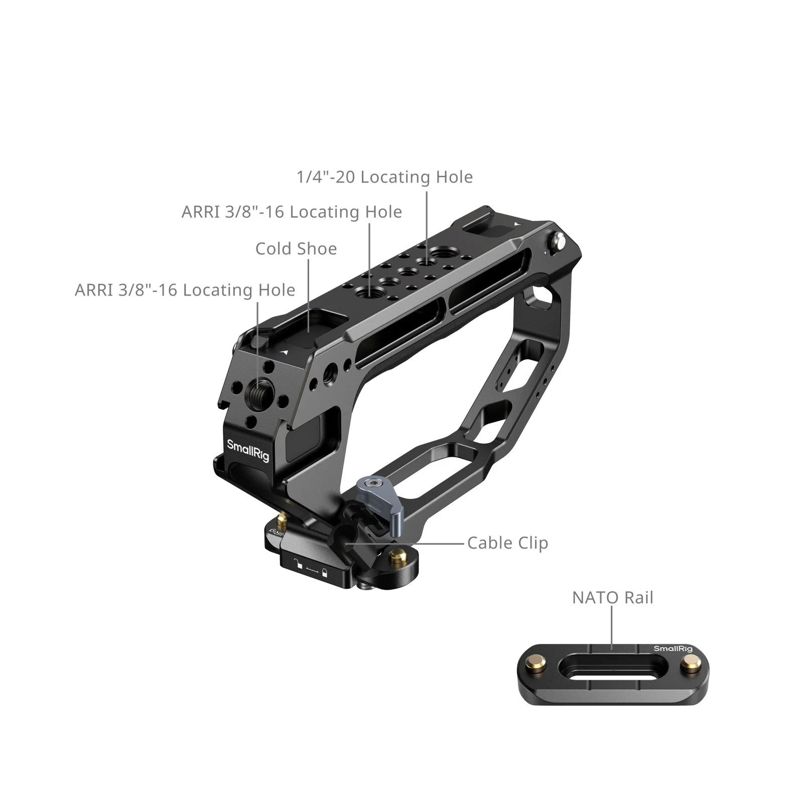SmallRig D-Style Top Handle with NATO Clamp 5661 - Image 3