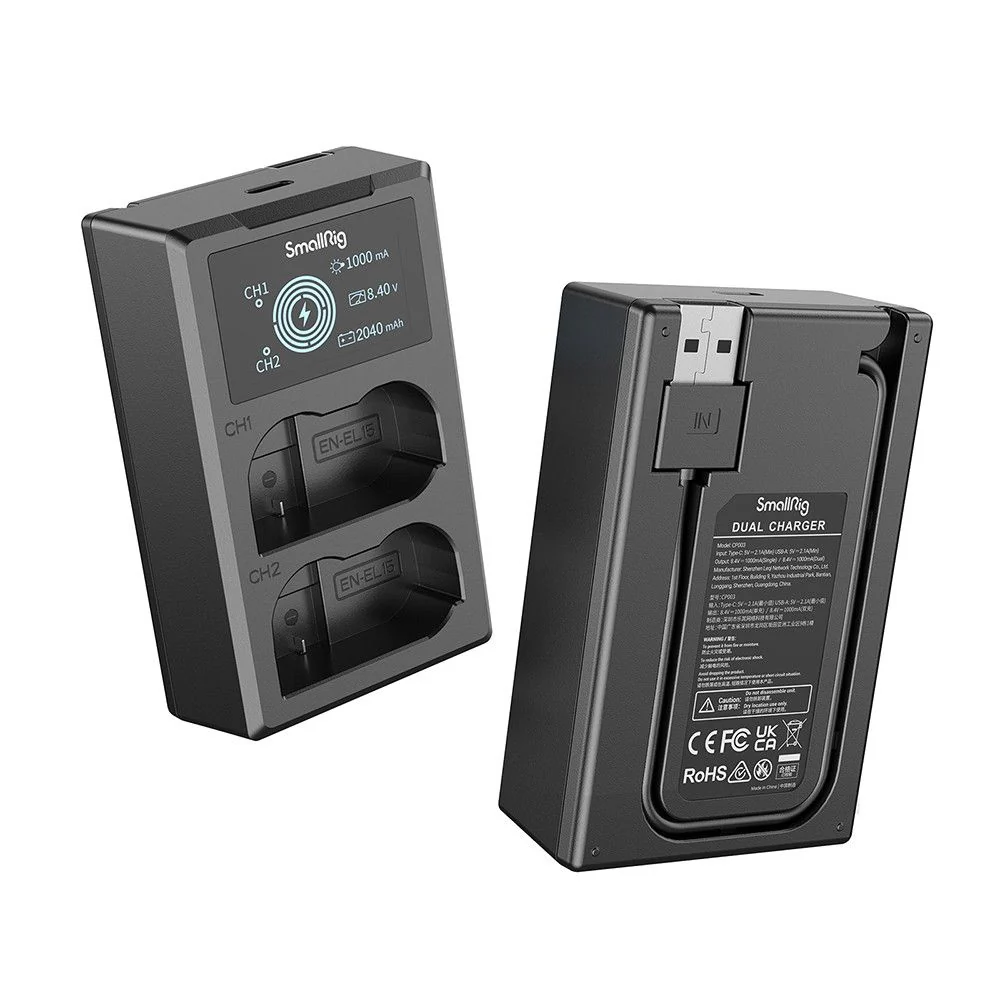SmallRig EN-EL15 Camera Battery and Charger Kit 3820B (Black) - Image 6