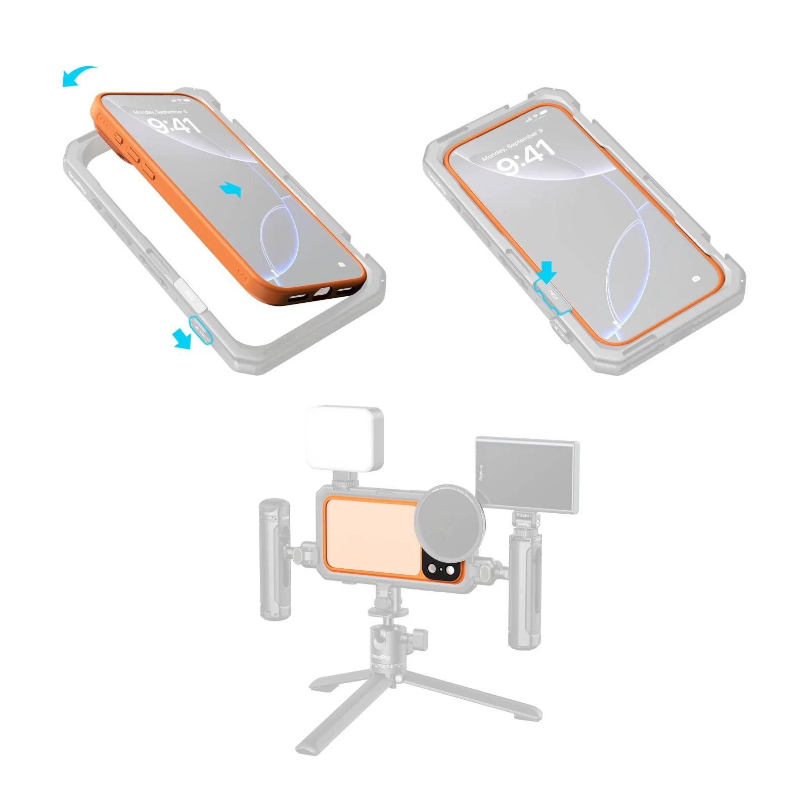 SmallRig FilMov Lightweight Photography Bumper Case for iPhone 17 Pro Max (Orange) 5795 - Image 4