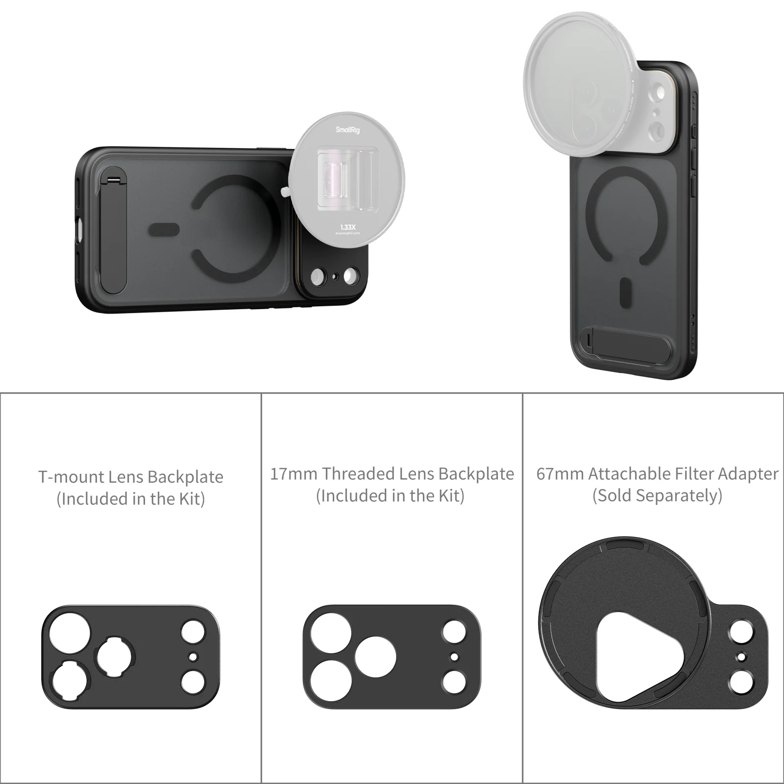 SmallRig FilMov Lightweight Photography Phone Case for iPhone 17 Pro (Black) 5549 - Image 3