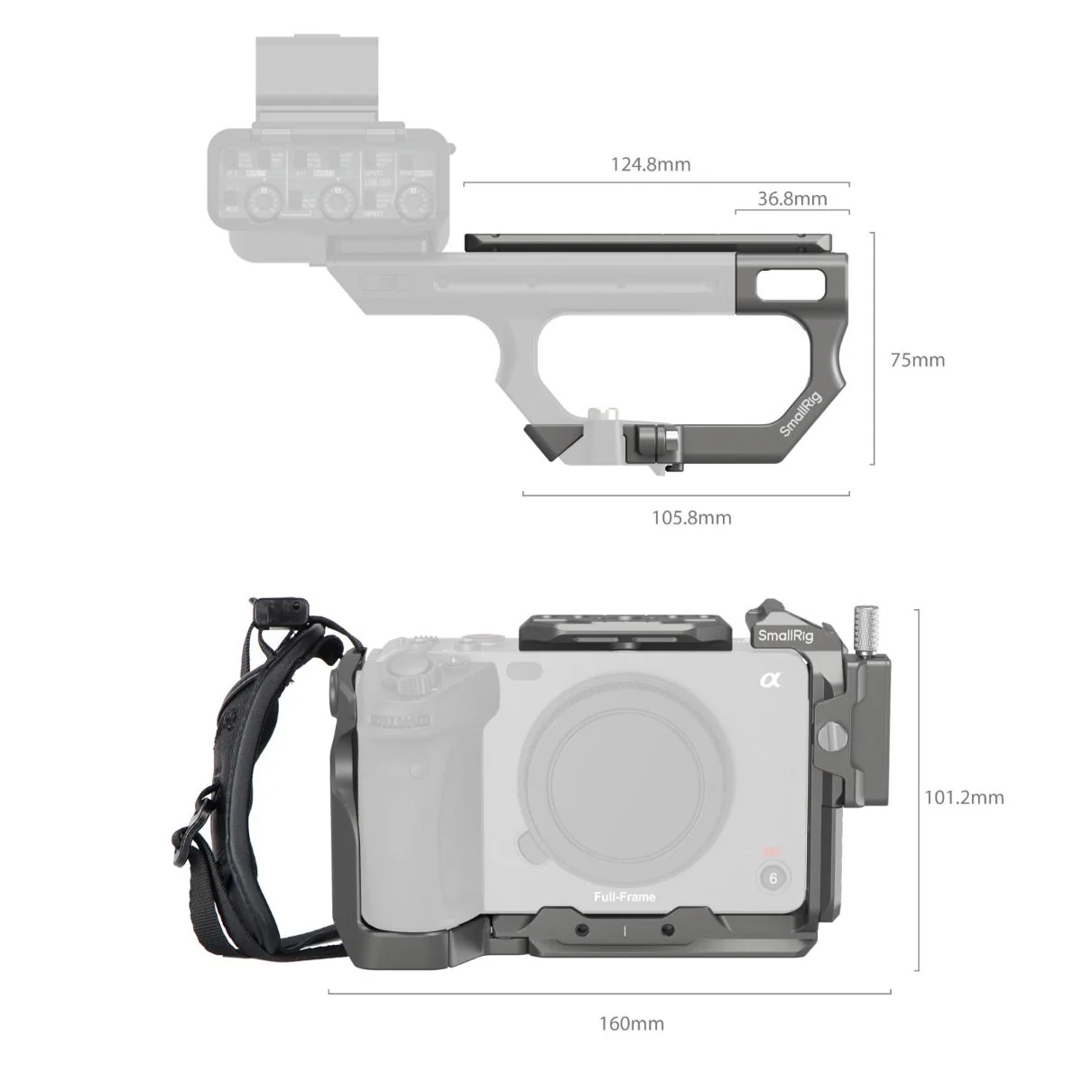 SmallRig HawkLock Quick Release Advanced Cage Kit for Sony FX3 / FX30 4771 - Image 2