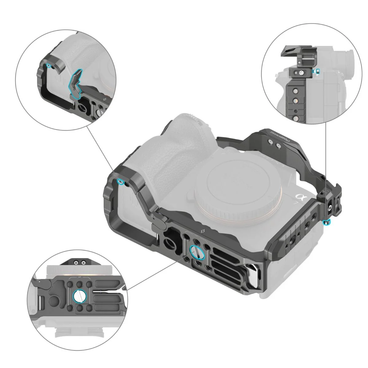 SmallRig HawkLock Quick Release Cage for Sony Alpha Series - Image 4