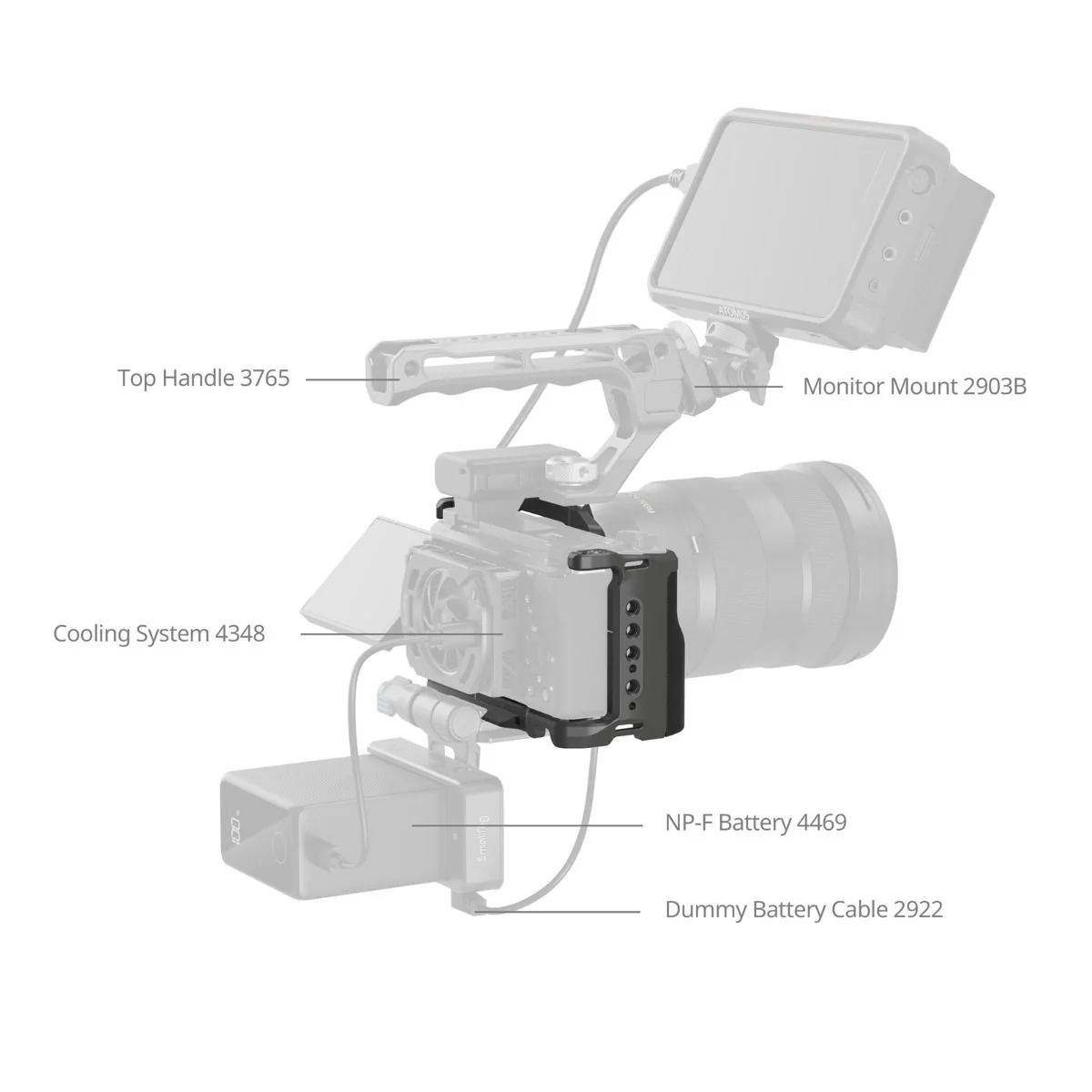 SmallRig HawkLock Quick Release Cage Kit for Sony ZV-E10 II 4949 - Image 7