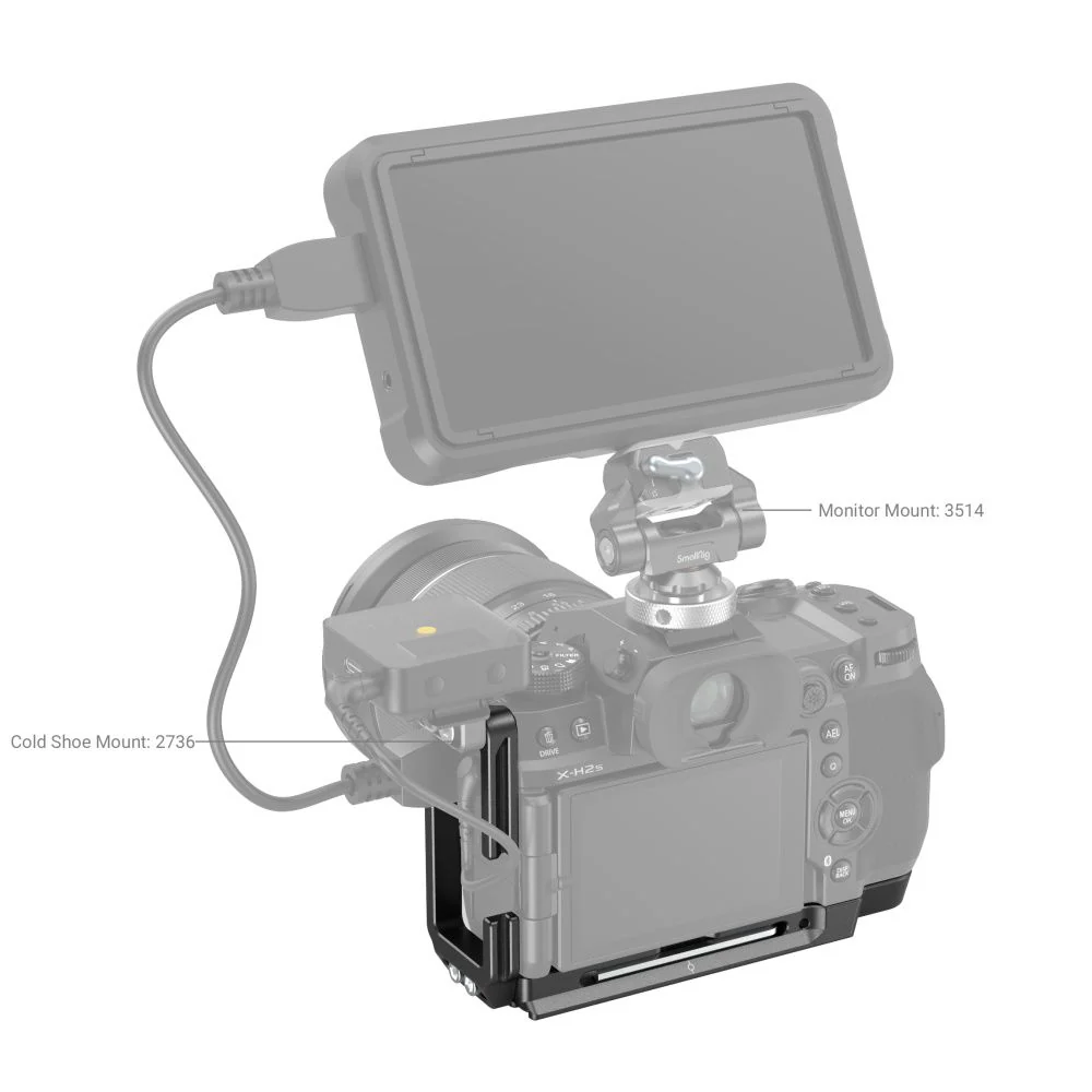 SmallRig L Bracket for Fujifilm X-H2 / X-H2S 3928B - Image 8
