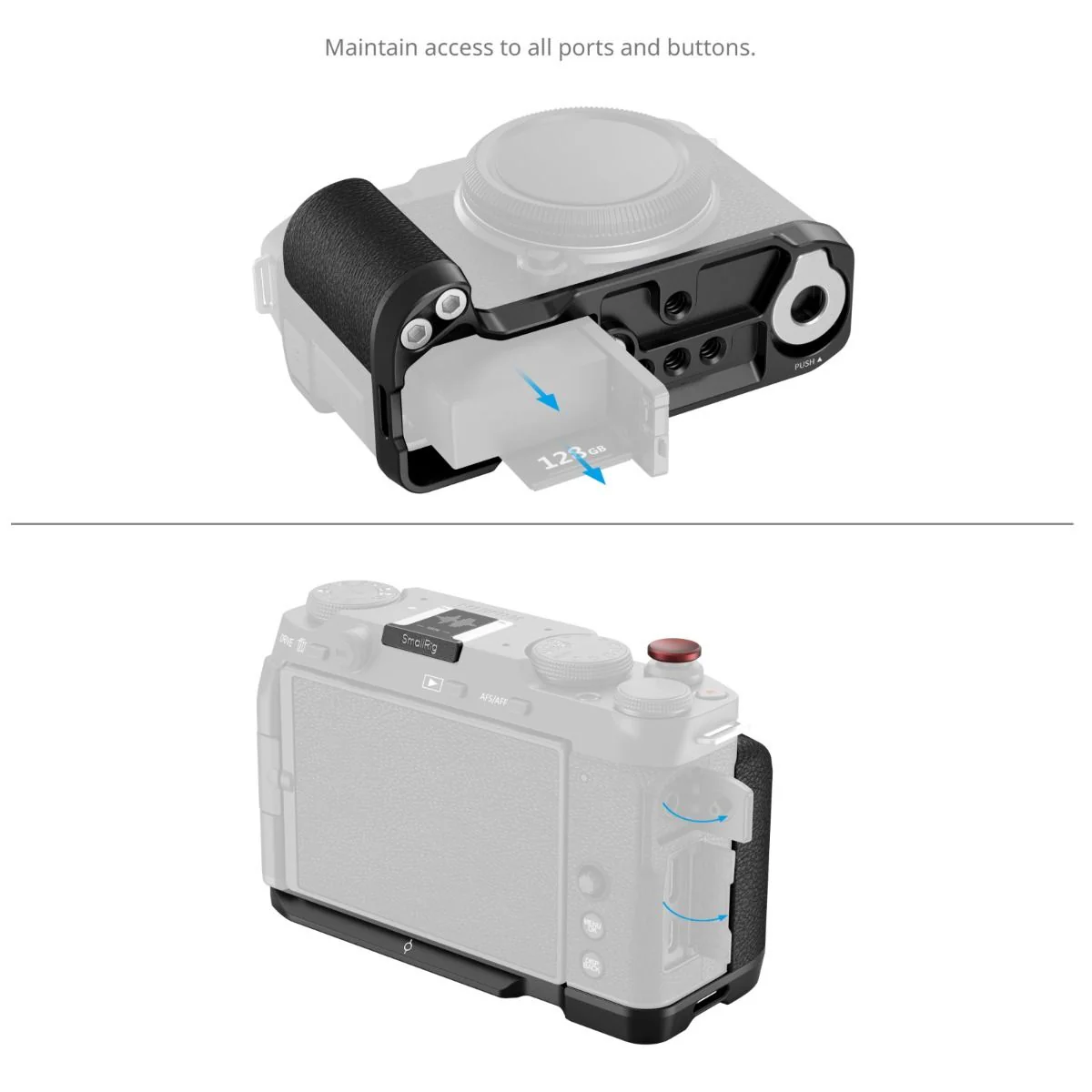 SmallRig L-Shape Mount for Fujifilm X-M5 (Black) - Image 4