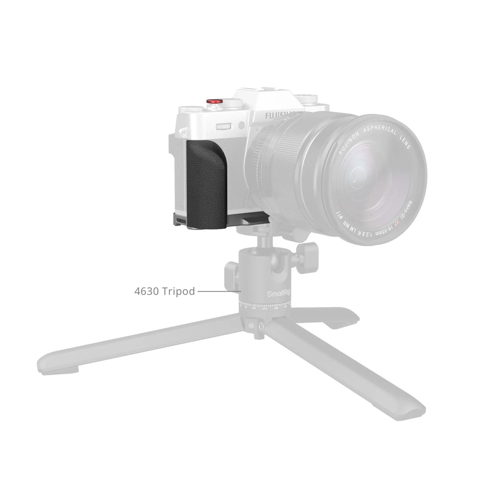 SmallRig L-Shaped Mount Plate with Silicone Handle for FUJIFILM X-T30 / X-T30 II / X-T30 III (Silver) 5664 - Image 6