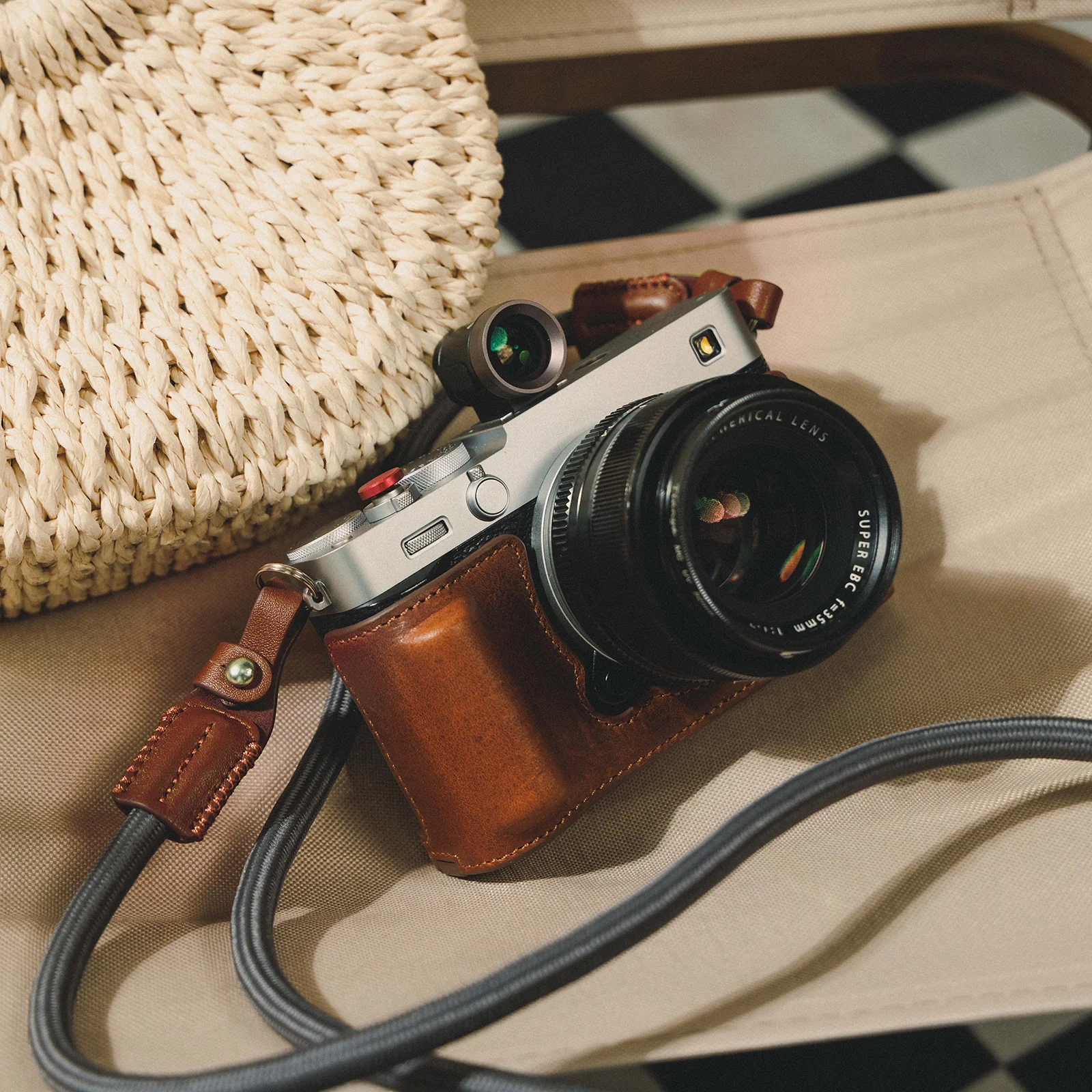 SmallRig Leather Case Kit for FUJIFILM X-E5 (Brown) 5449 - Image 4