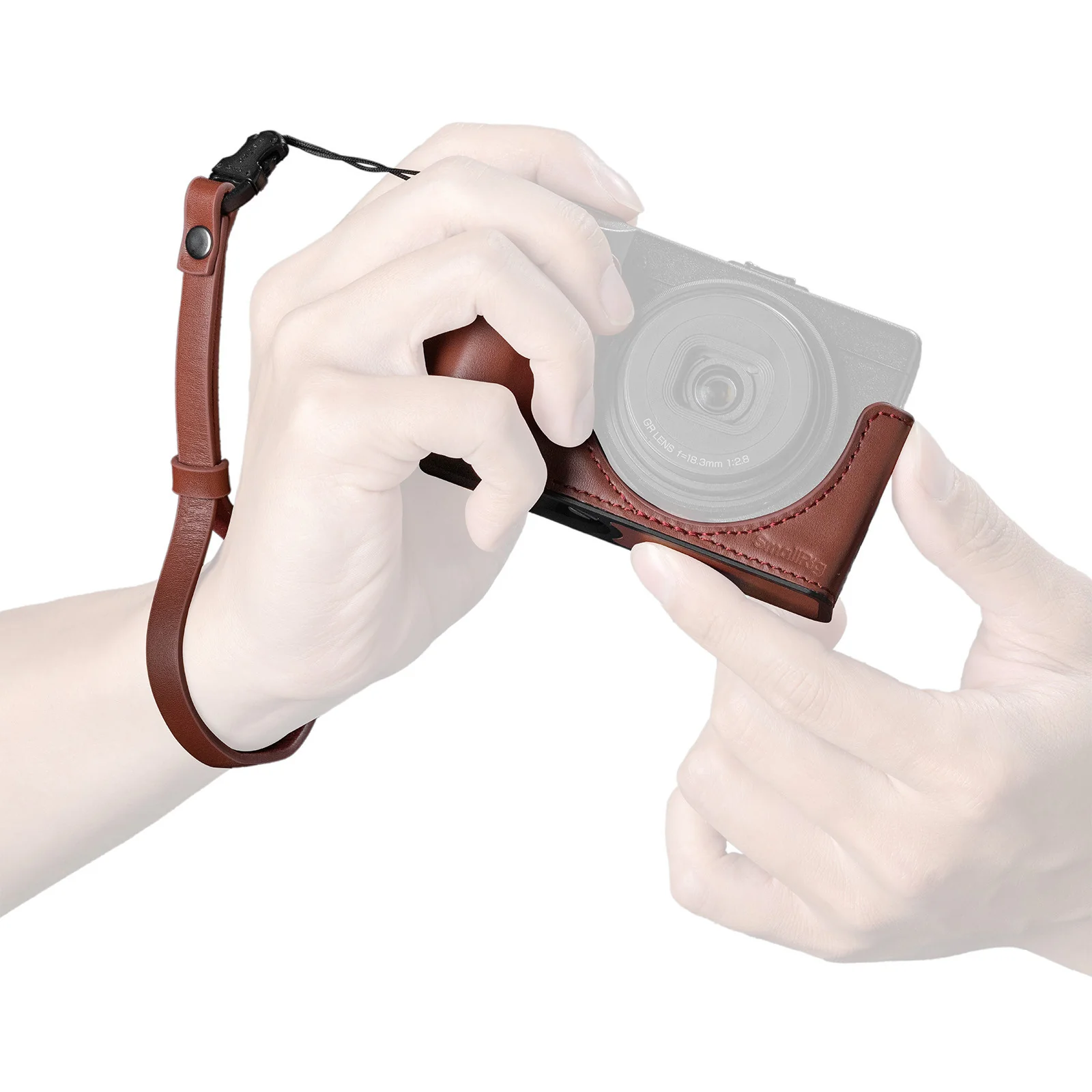 SmallRig Leather Case Kit for RICOH GR IV / GR III / GR IIIx / GR III HDF / GR IIIx HDF (Red) 5678 - Image 2