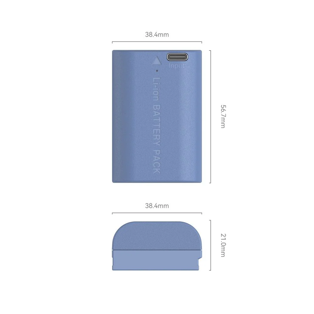 SmallRig LP-E6NH USB-C Rechargeable Camera Battery 4264 (Blue) - Image 4