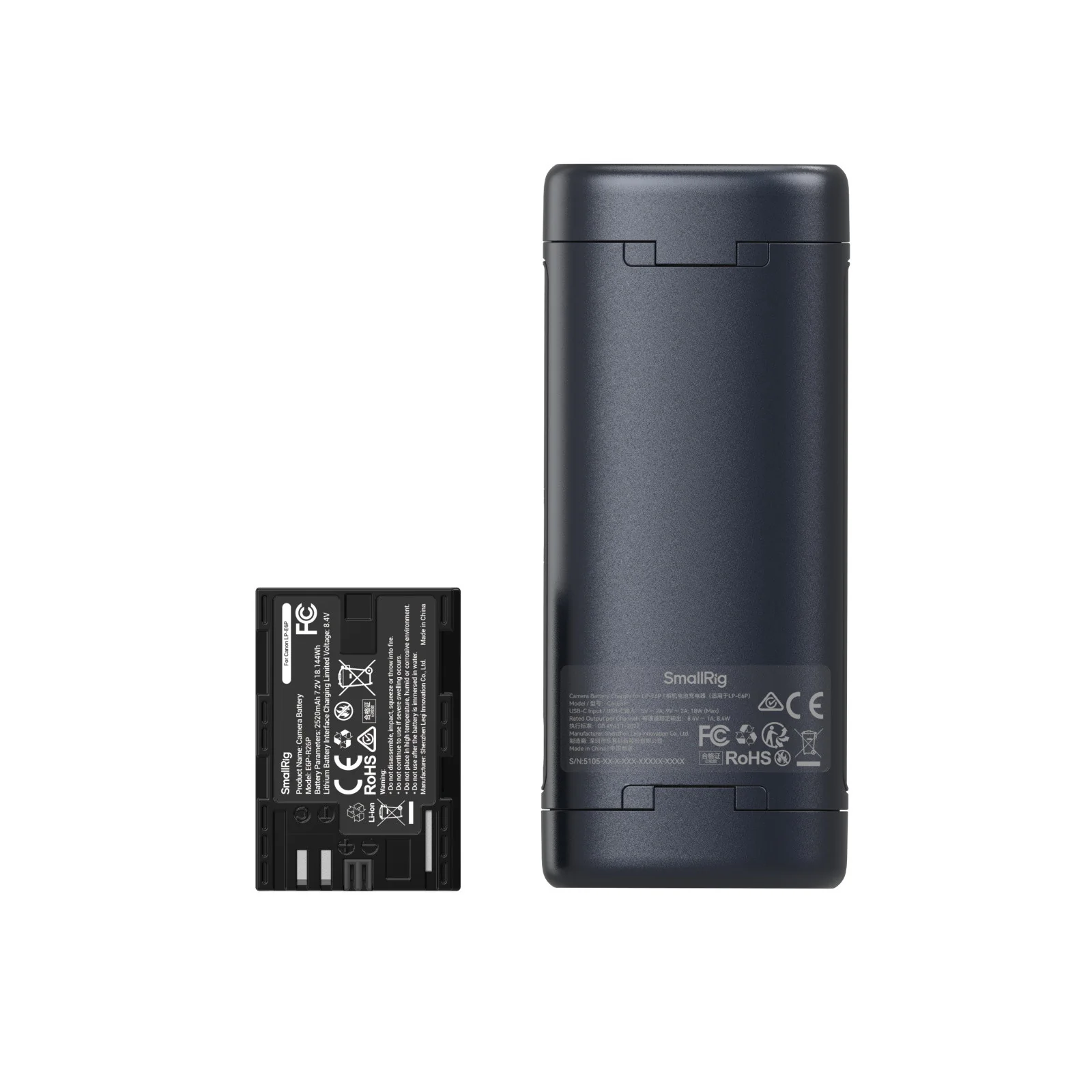 SmallRig Portable Charger Case Kit for LP-E6P Camera Batteries 5695 - Image 7
