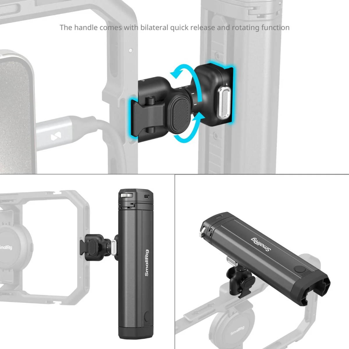 SmallRig Rotatable Side Handle with SSD Enclosure 4841 - Image 2