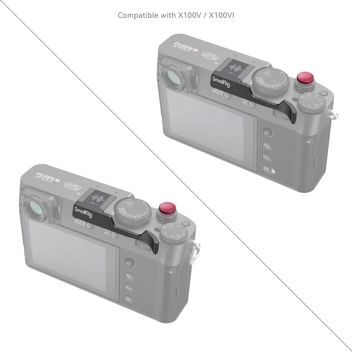 SmallRig Thumb Grip for FUJIFILM X100VI / X100V (Black) 4559 - Image 6