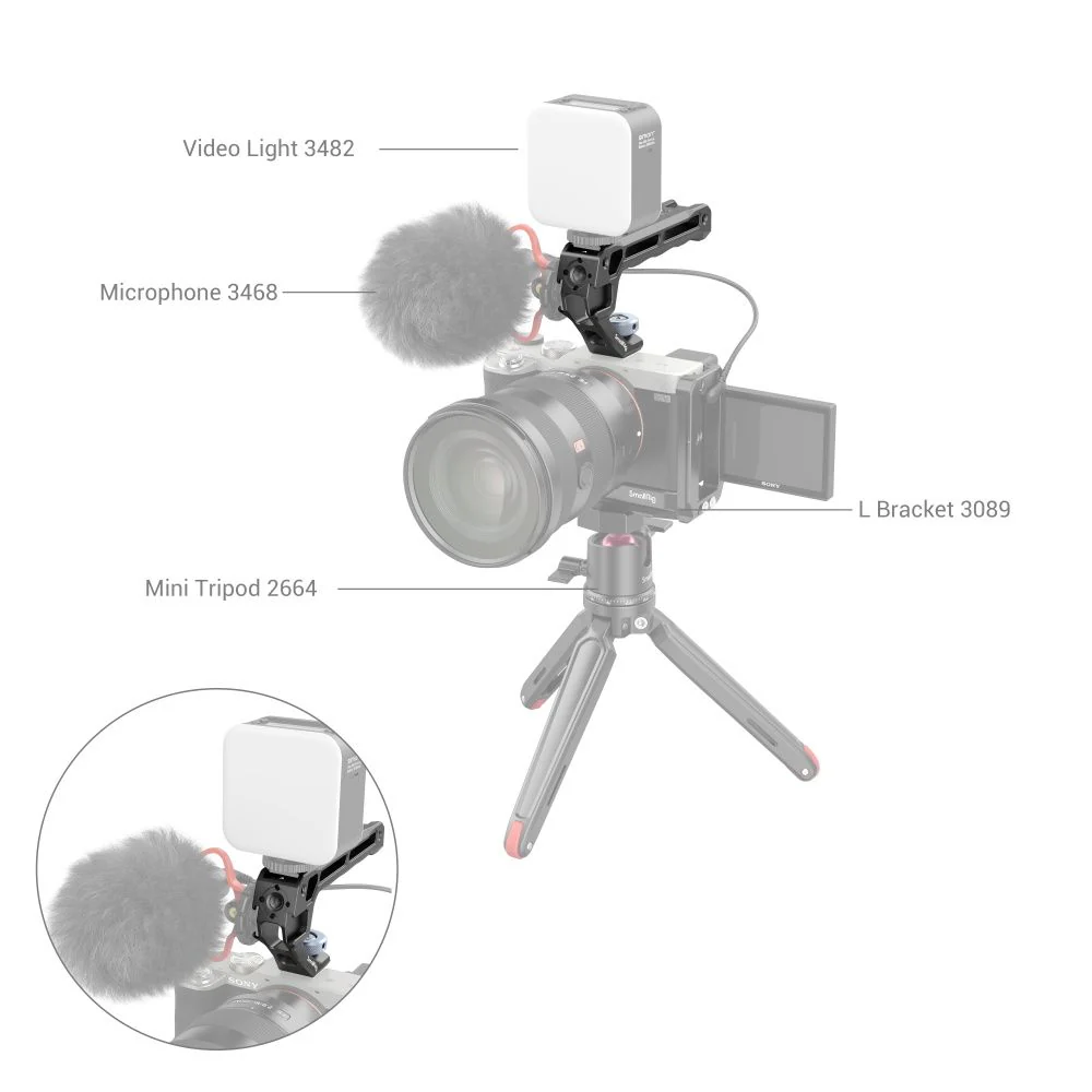 SmallRig Top Handle with Cold Shoe (Lite) 3764 - Image 7