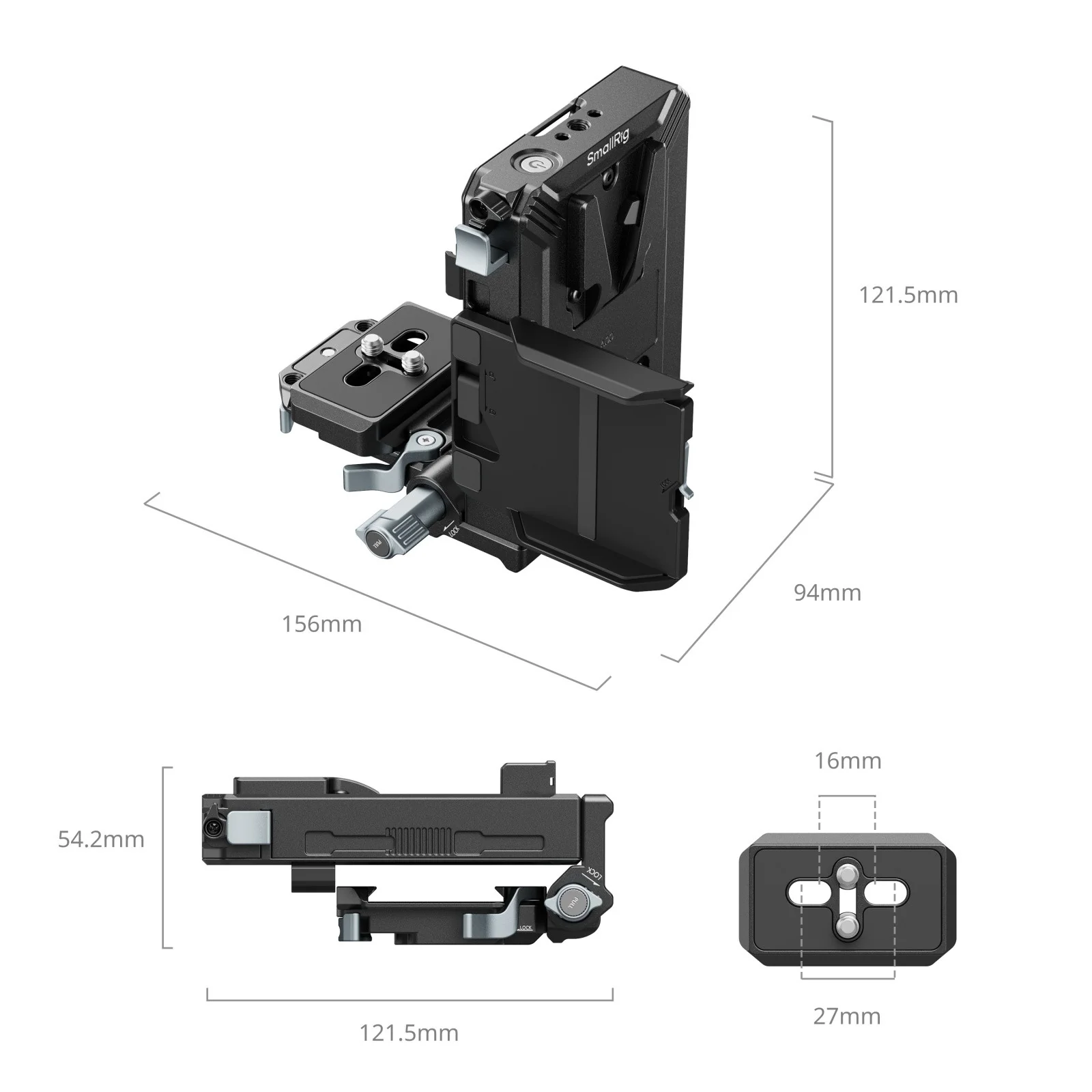 SmallRig V-Mount Battery Mount Plate Kit 5227 - Image 2