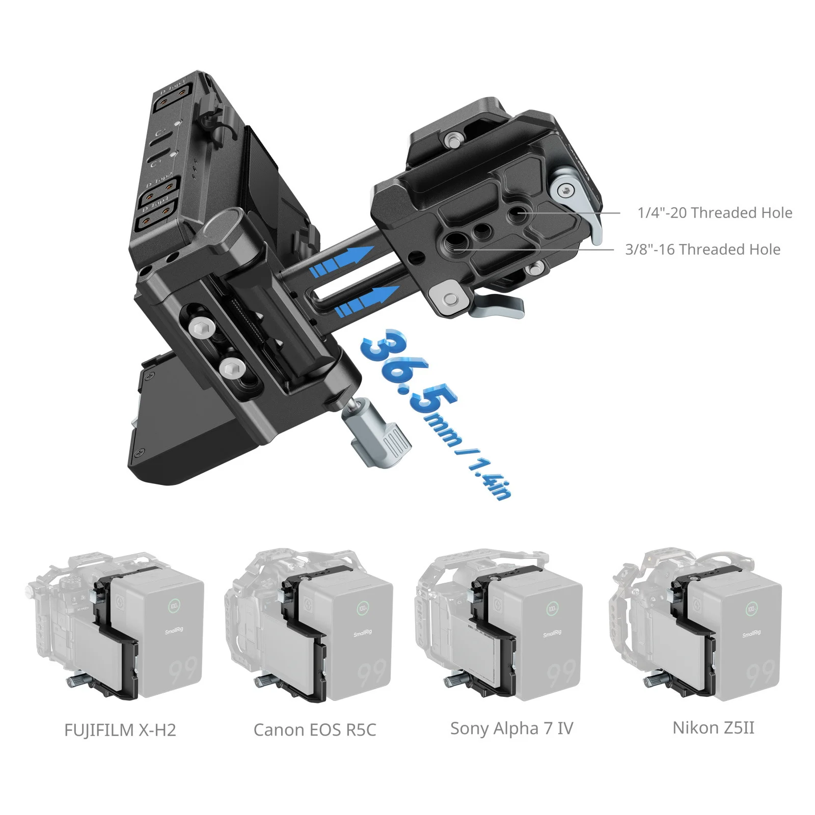 SmallRig V-Mount Battery Mount Plate Kit 5227 - Image 5
