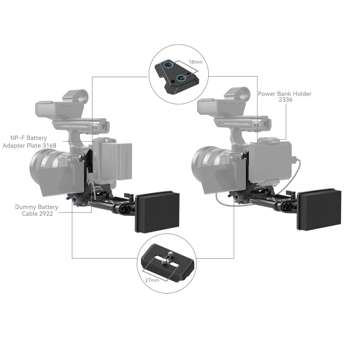 SmallRig V-Mount Battery Mount Plate Kit (Advanced)  4063B - Image 7