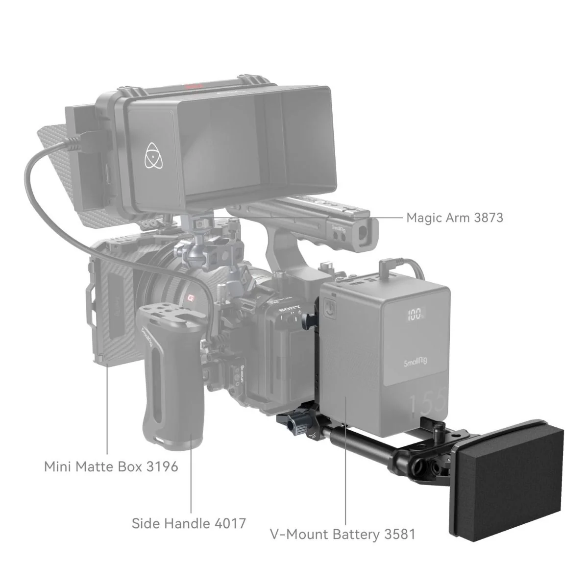 SmallRig V-Mount Battery Mount Plate Kit (Advanced)  4063B - Image 8