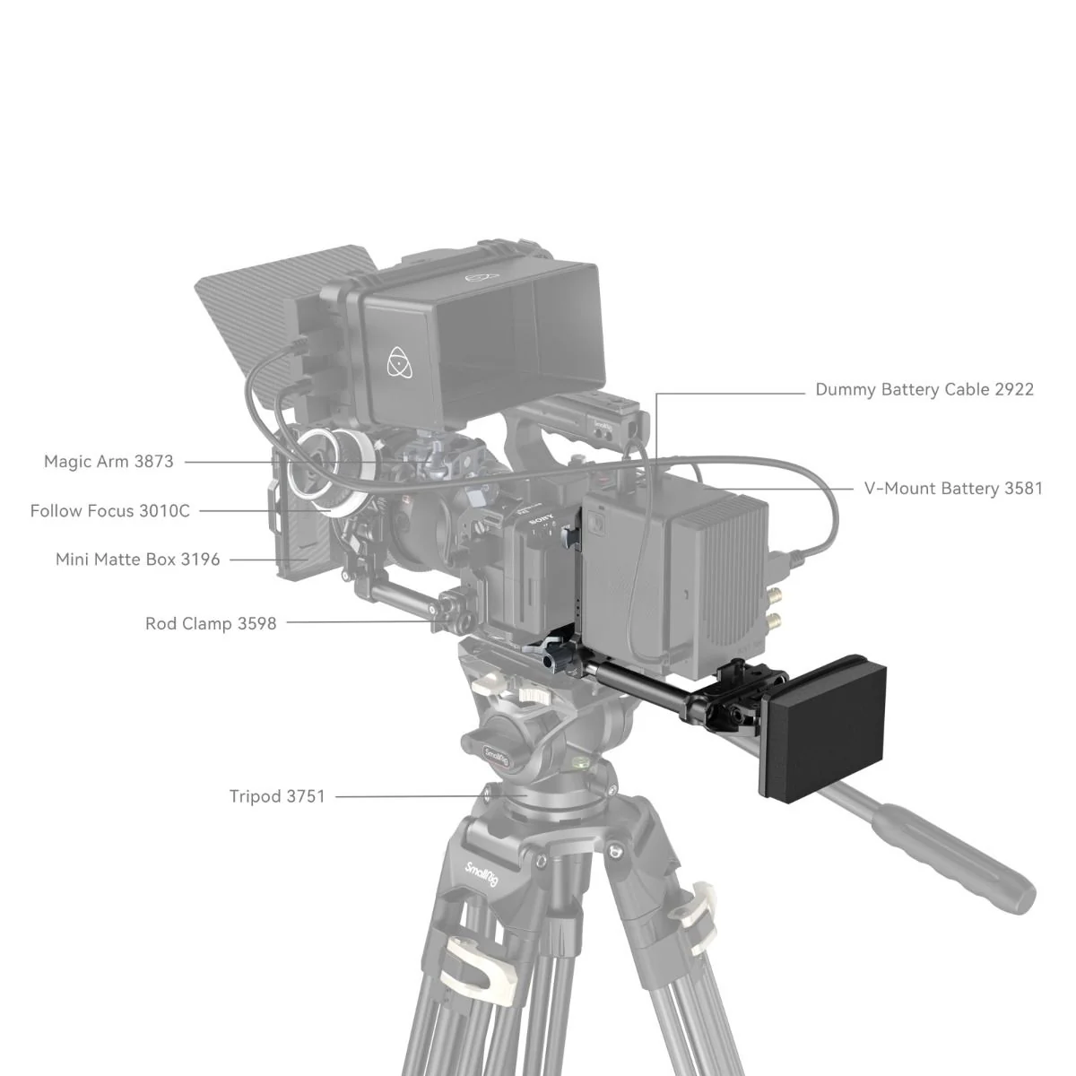SmallRig V-Mount Battery Mount Plate Kit (Advanced)  4063B - Image 9