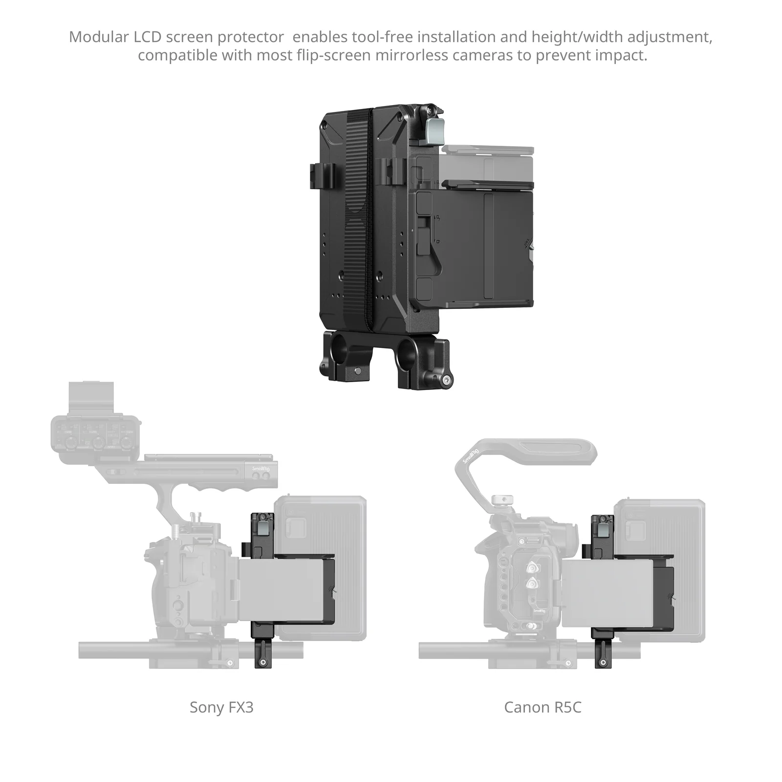 SmallRig V-Mount Battery Mount Plate Kit for 15mm LWS Rods 5226 - Image 6