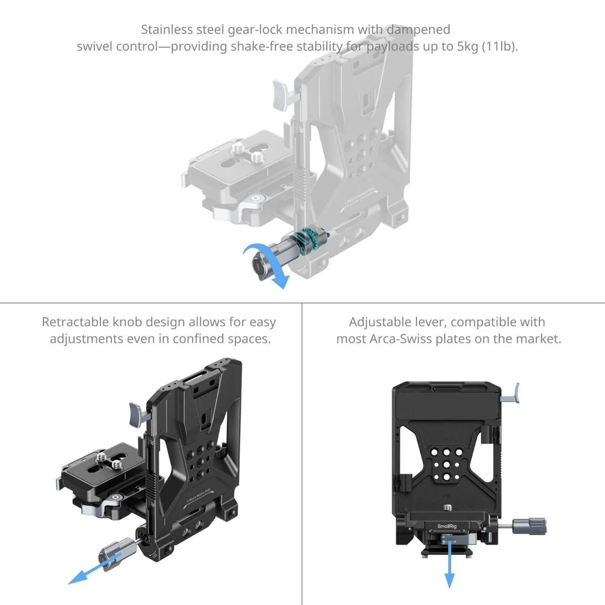 SmallRig V-Mount Battery Mount Plate Kit (Pro) 5315 - Image 6